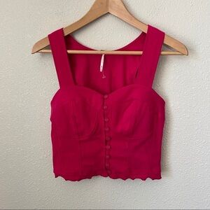 Free People Bustier Crop Top NEW